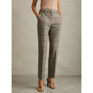 REISS TAMY Checked Slim Fit Suit Trousers